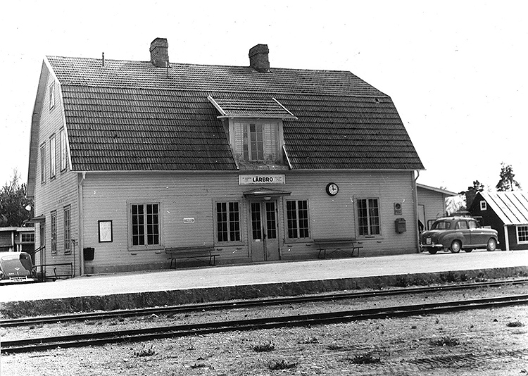 Lärbro station 1960. Foto: SJ